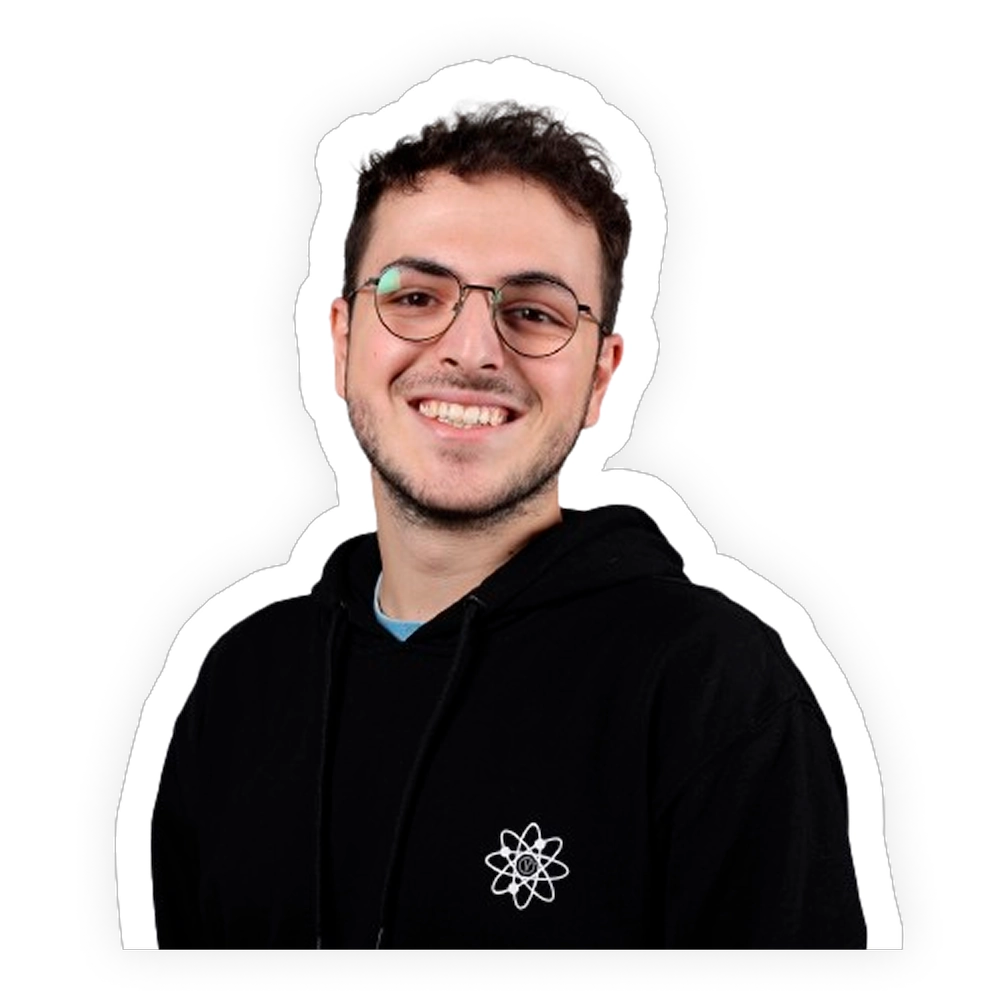 Image de Simon avvec un contour blanc